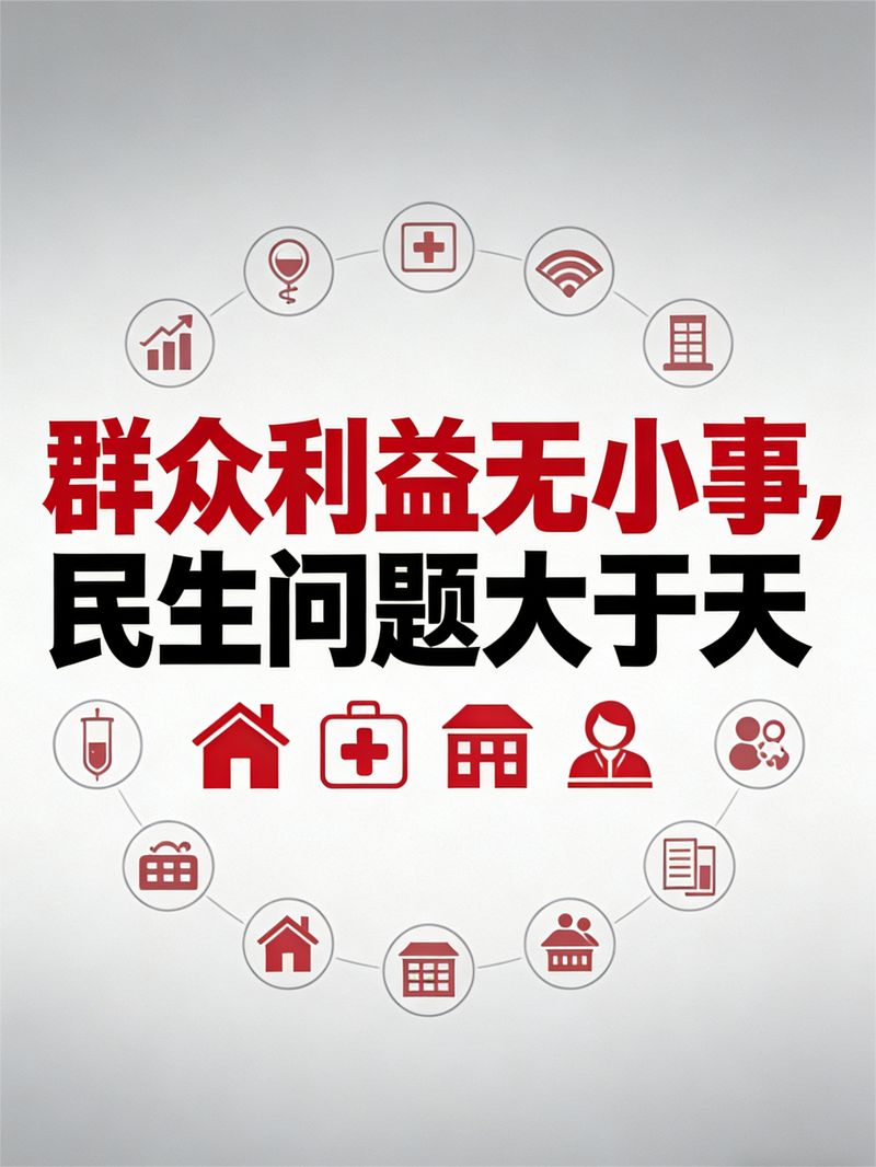 群众利益无小事，民生问题大于天